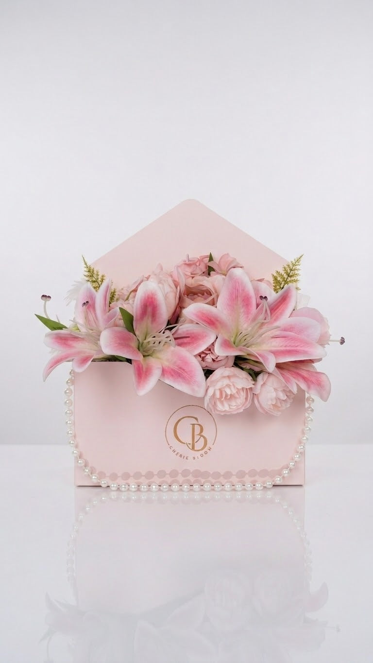 Pearl Bloom Bag Lily | Blumentasche aus Kunstblumen | Chérie Bloom