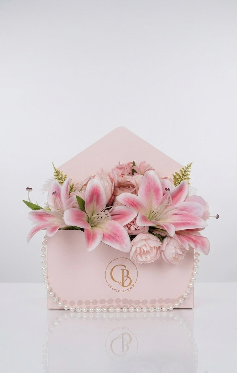 Pearl Bloom Bag Lily | Blumentasche aus Kunstblumen | Chérie Bloom