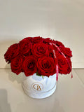 Rosenbox aus 30 roten Rosen