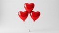 Herzförmige Helium Ballons in Rot als Set | Chérie Bloom