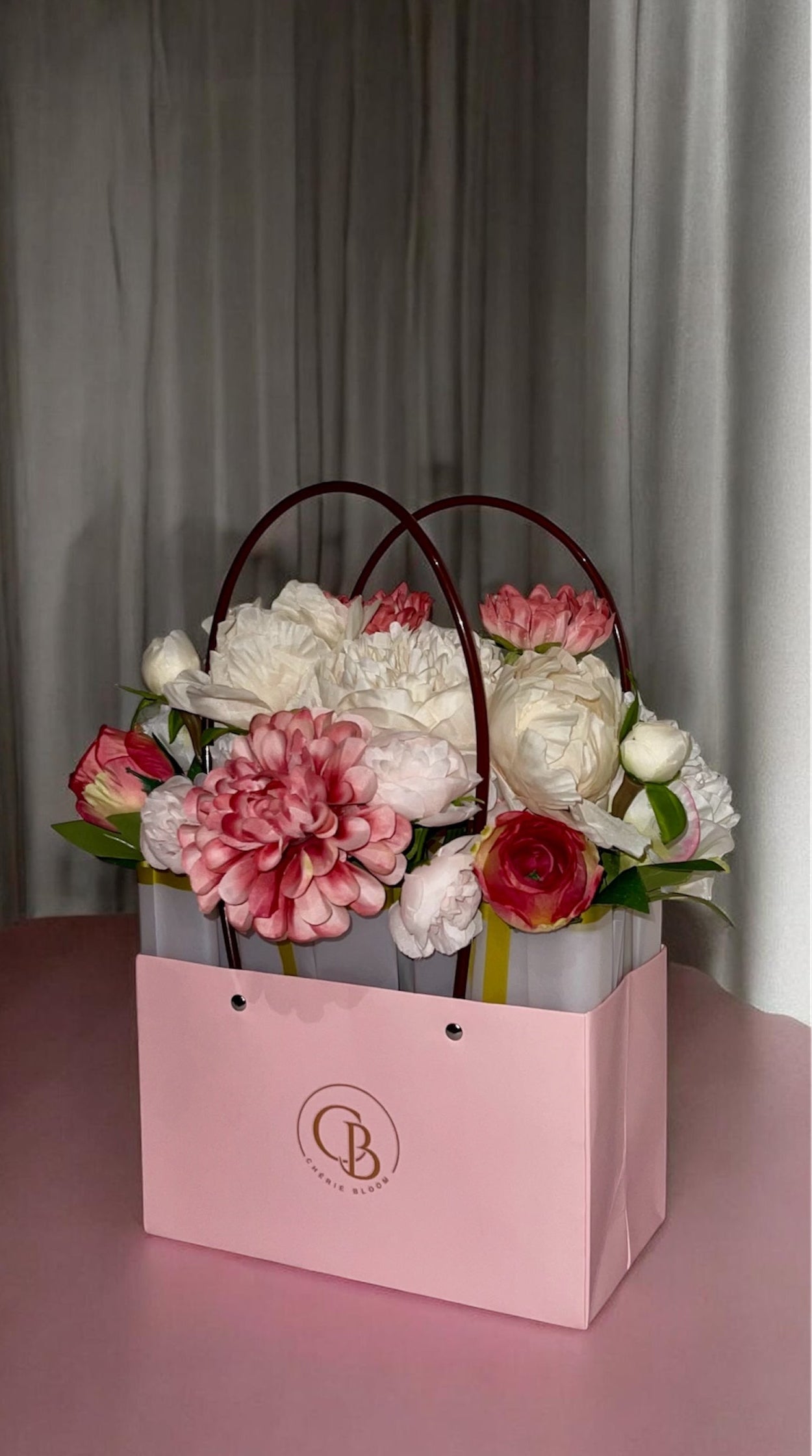 Rosé Bloom Bag – Blumentasche als Geschenk | Chérie Bloom